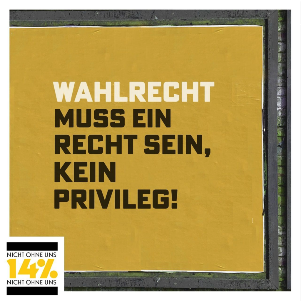 »Her mit dem allgemeinen Wahlrecht für alle«